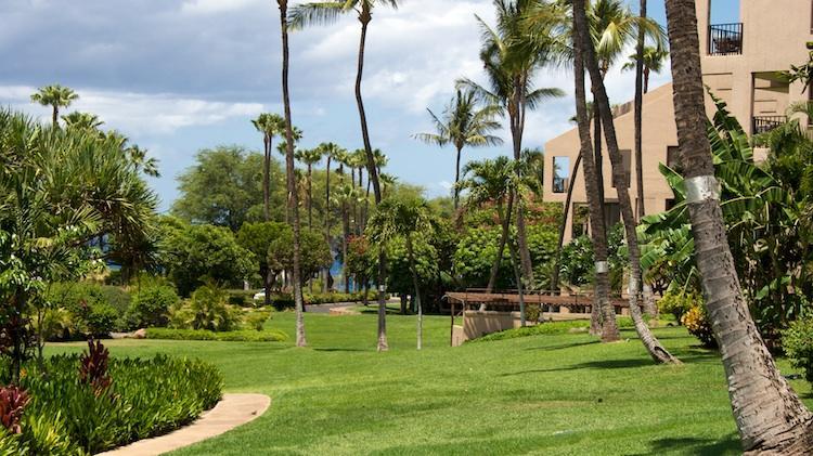 Kamaole Sands grounds situated across from from Kamaole Beach Park III