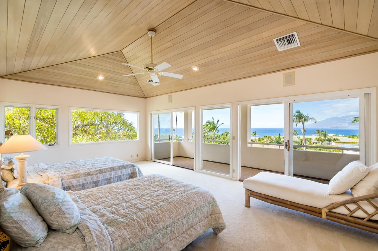 Panoramic ocean views: Master suite has commanding coastal views