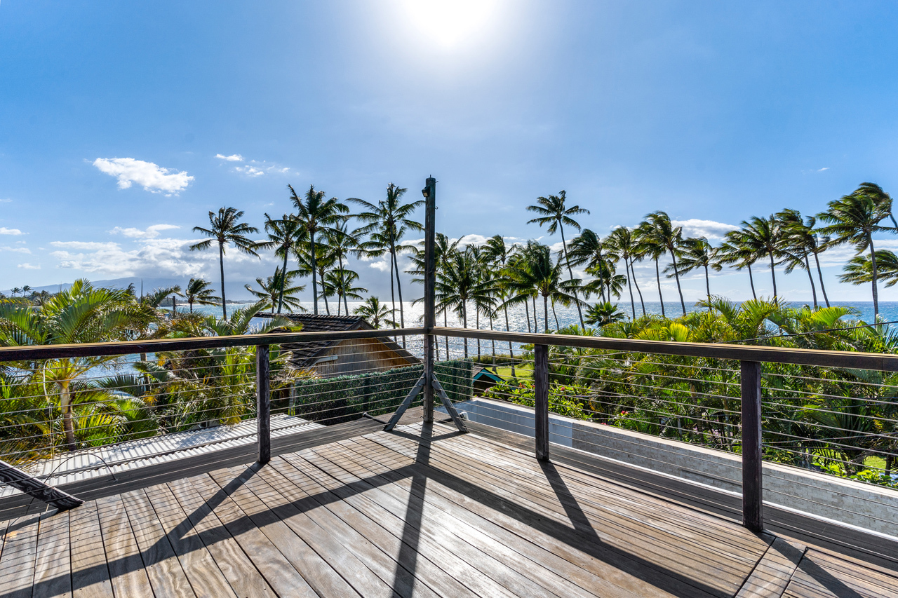 Ocean views from upstairs deck: 